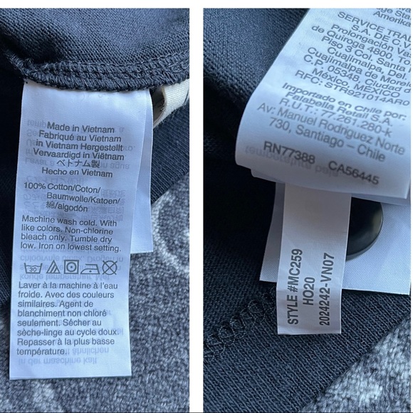 Madewell Button-Sleeve Turtleneck Top Black XL - Picture 6 of 8